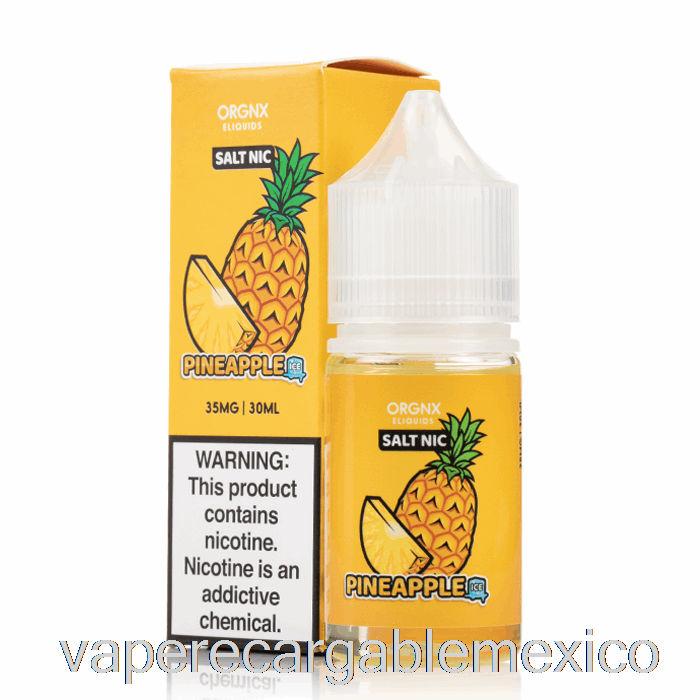 Vape Recargable Sales Heladas De Piña - E-líquido Orgnx - 30ml 50mg